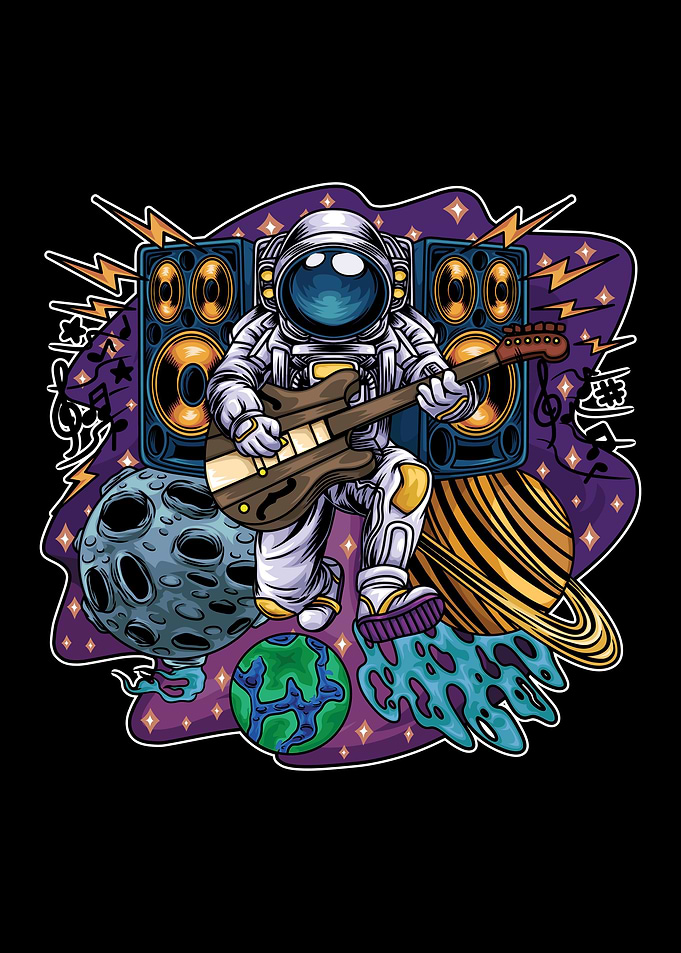 universe rocker astronaut