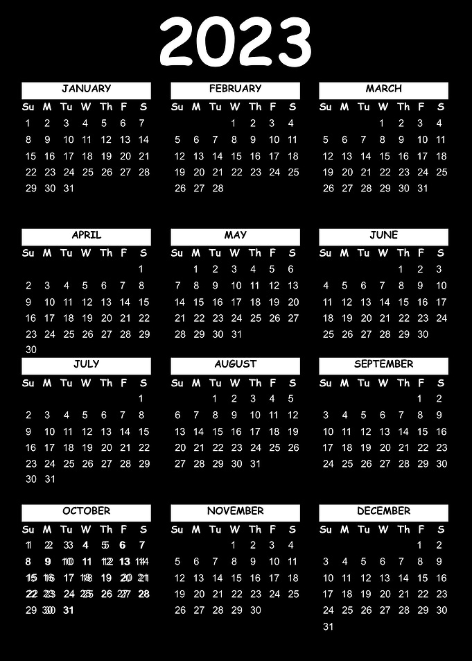 Calendar 2023