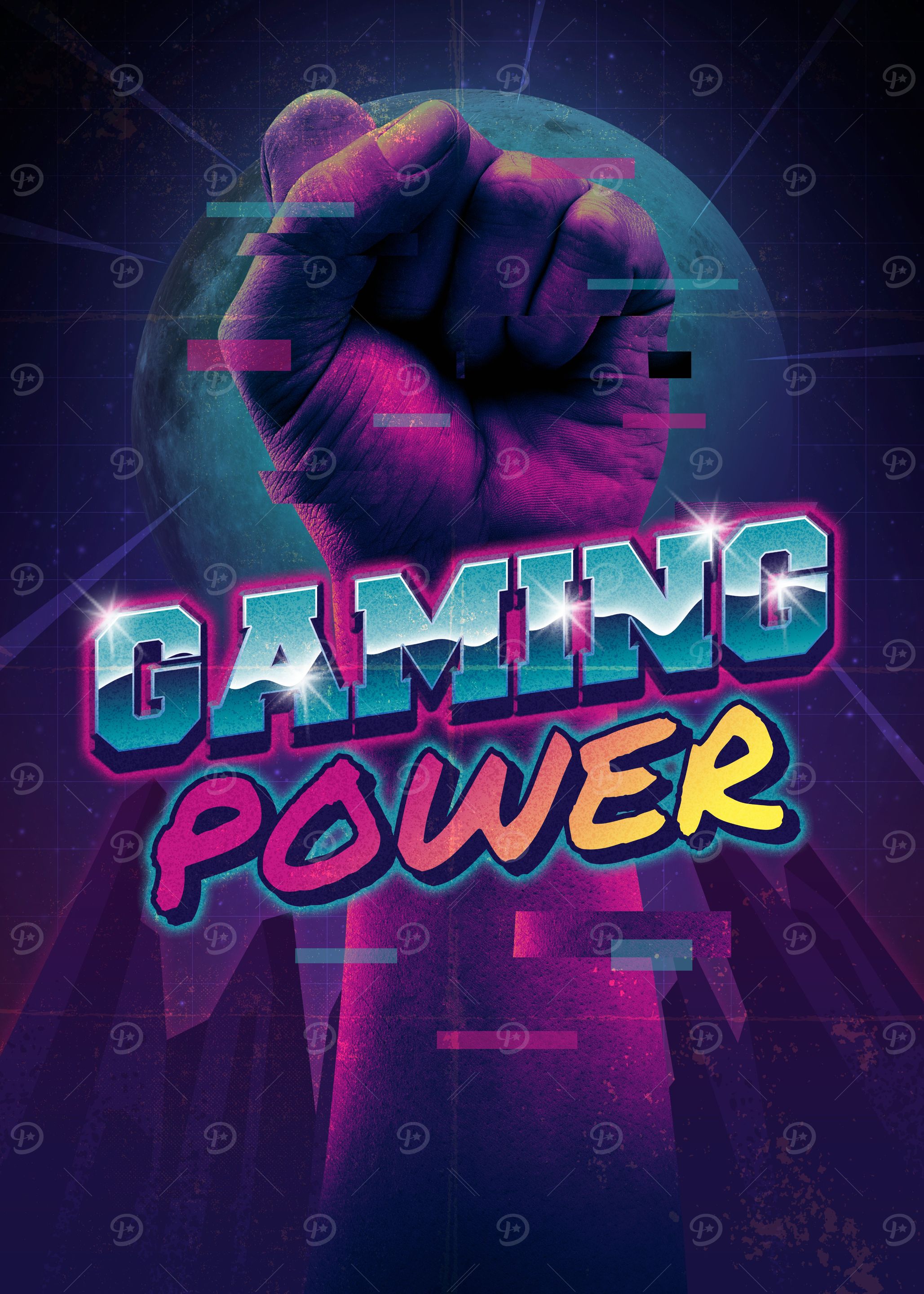90s 80s Retro Gaming Power