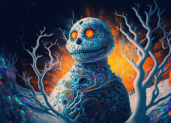 Psychedelic Snowman II