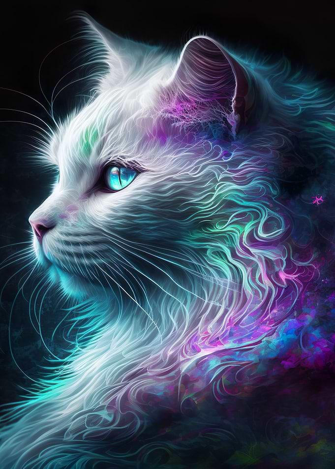 Mystical Cat Portrait