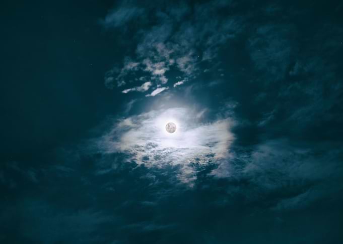 Moon in space
