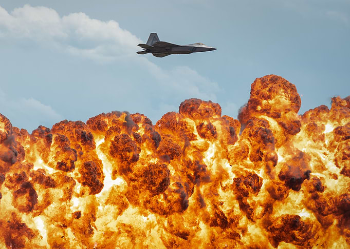 F22 explosion