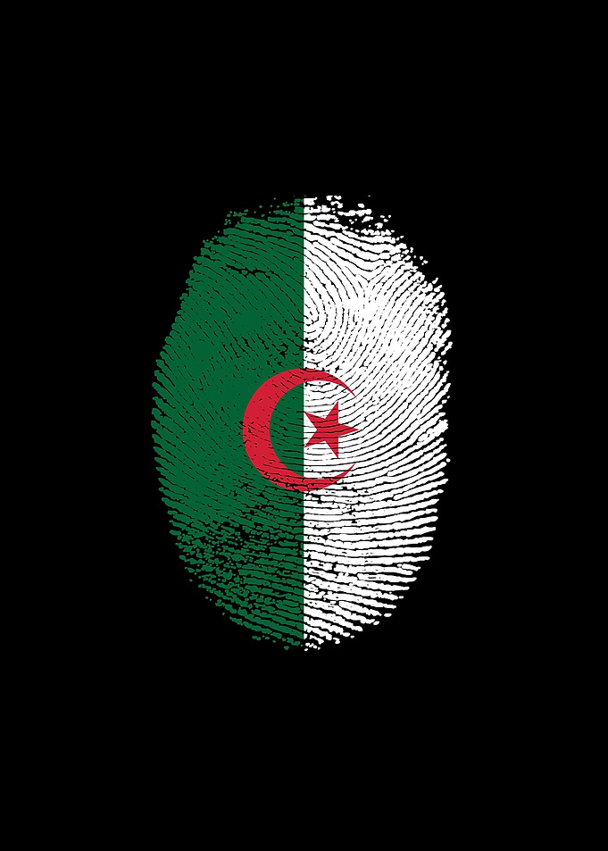 Algeria Flag DNA Country