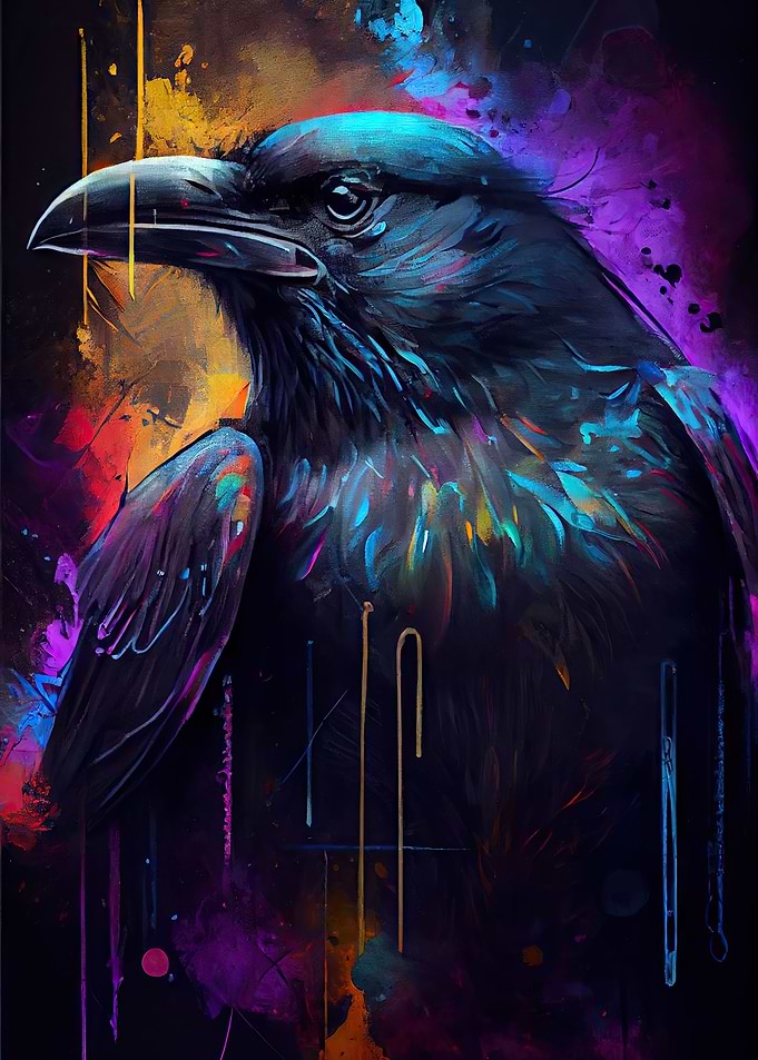 Dark Mighty Raven