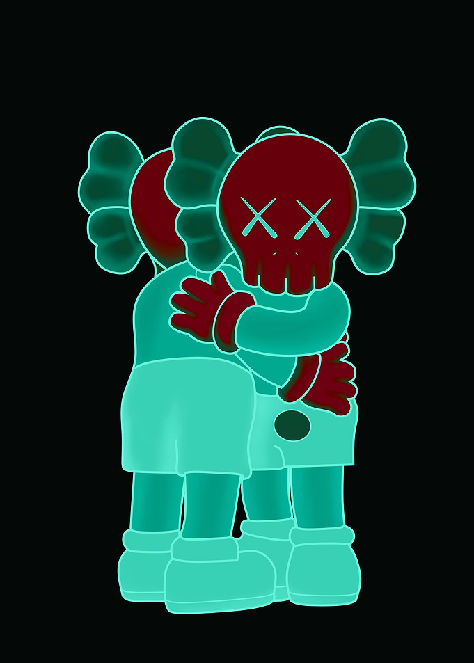 negatif kaws