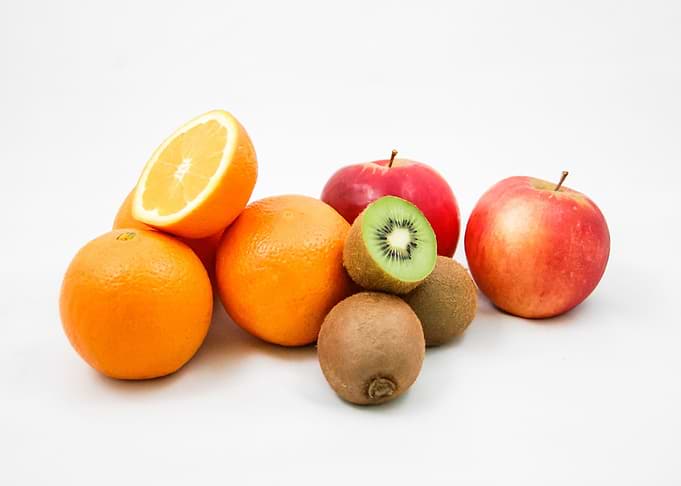 fruit apple orange kiwi