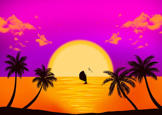 Sunset landscspe
