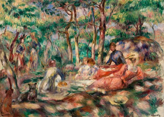 Picnic 1893 by Renoir