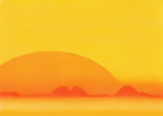 Desert sunset minimal huge