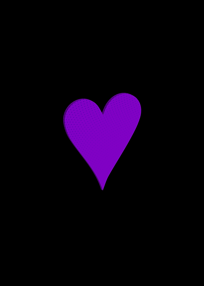 3D Purple Playing Card