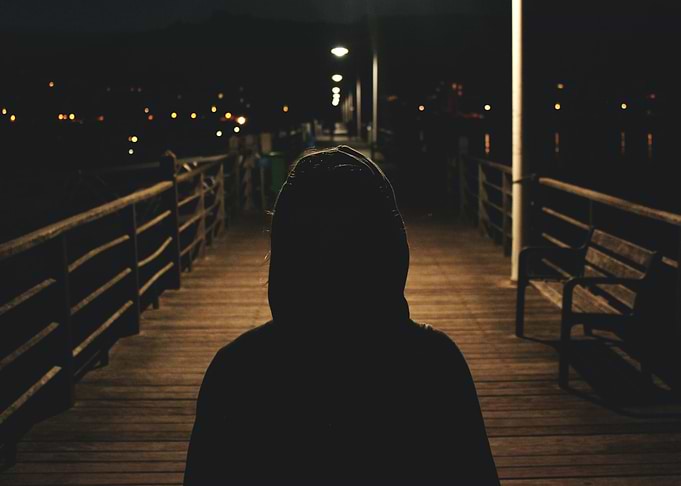 Stranger in a hoodie