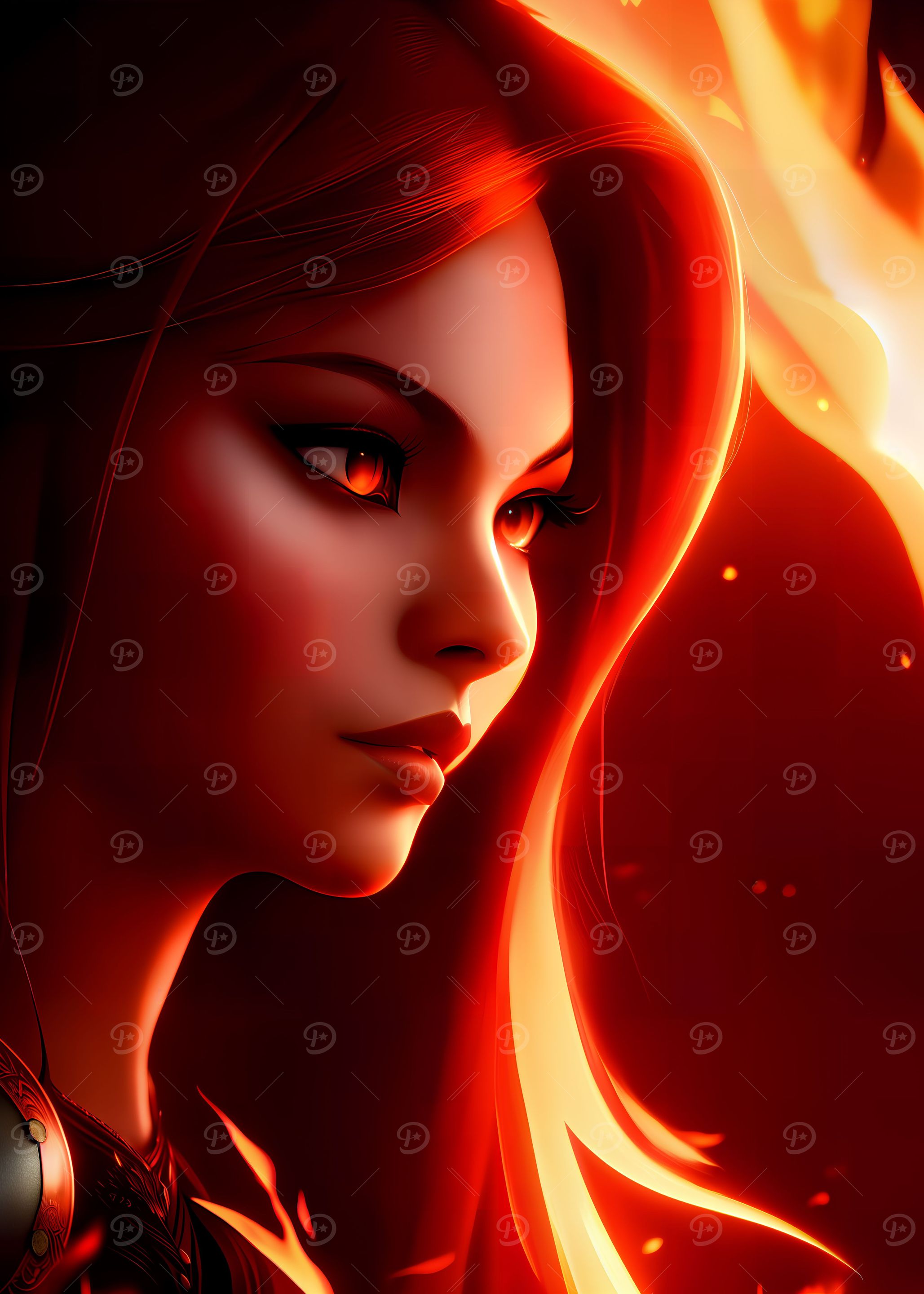 The woman with ember eyes