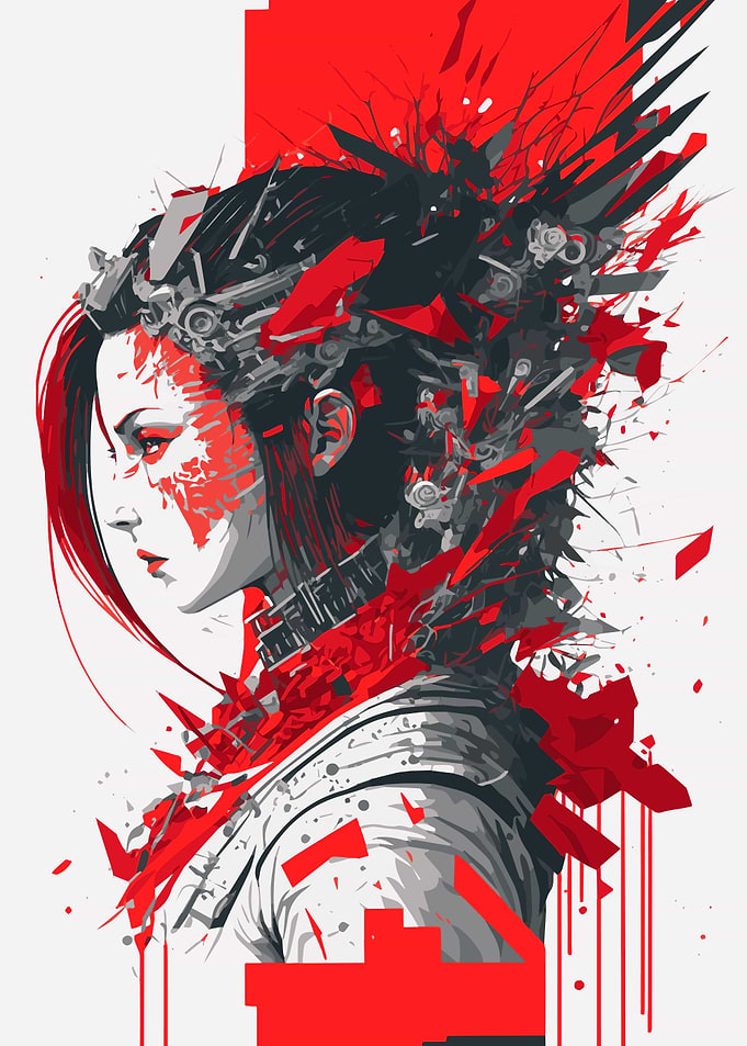 Japanese Cyberpunk Woman