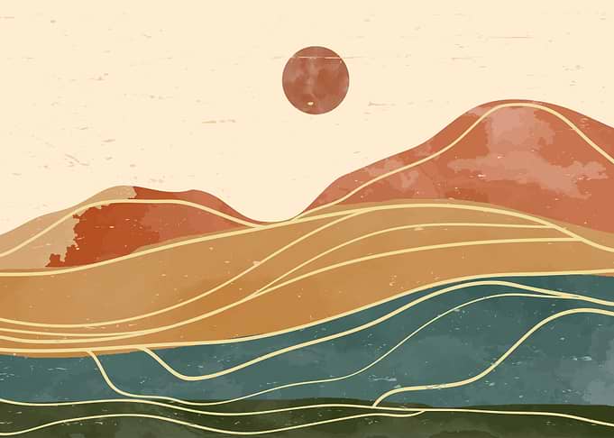 MOUNTAIN ART LANDSCAPE