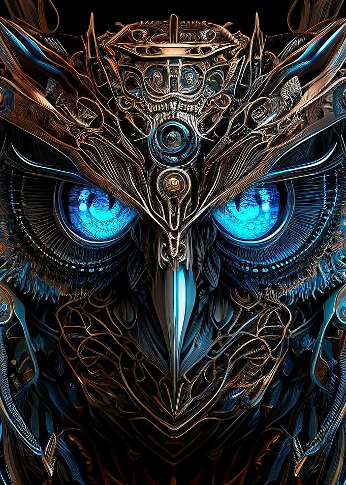 The Vintage Cyborg Owl
