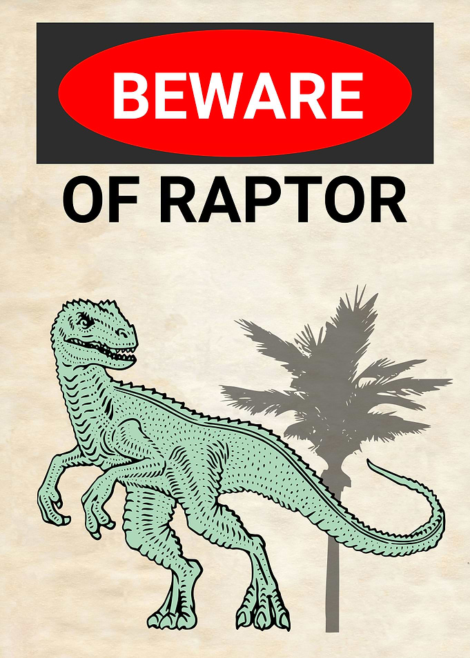BEWARE OF RAPTOR