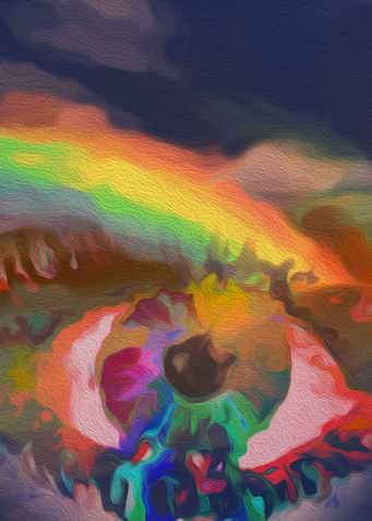 Abstract Colorful Rainbow
