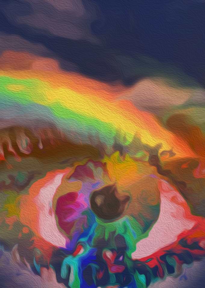 Abstract Colorful Rainbow