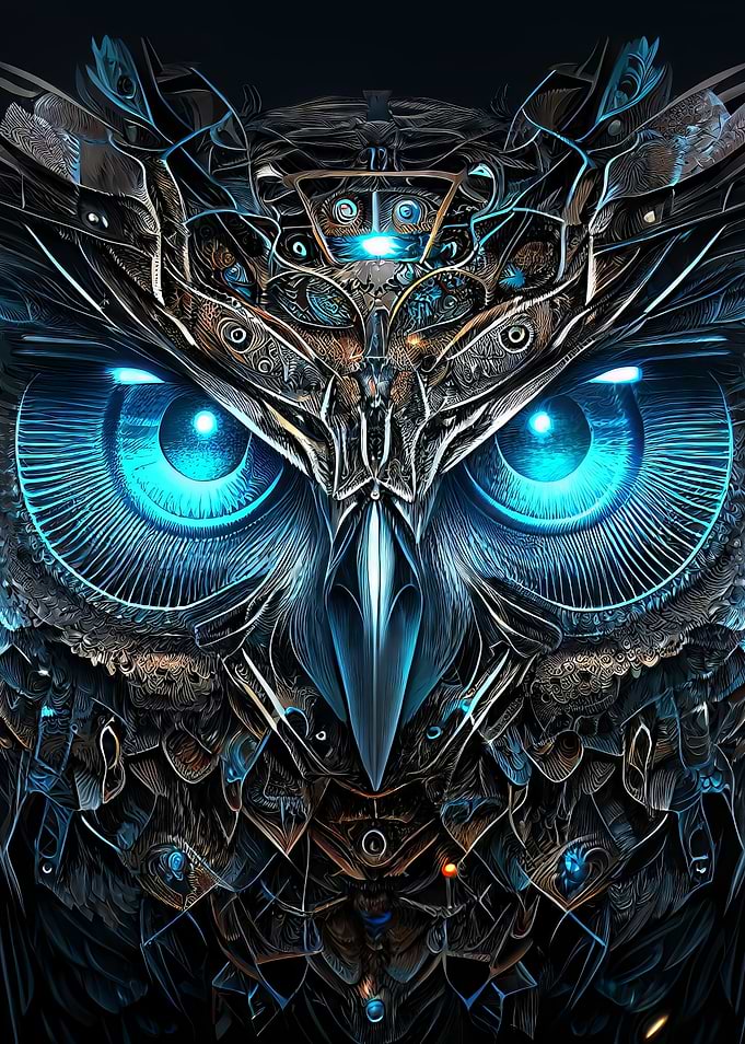 The Vintage Cyborg Owl