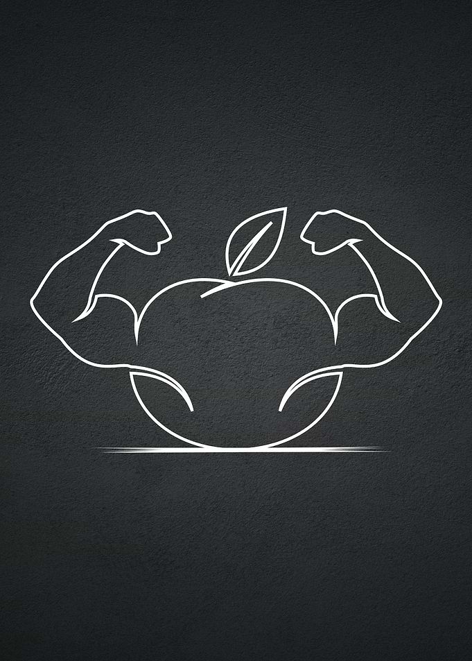 fitness fruit art