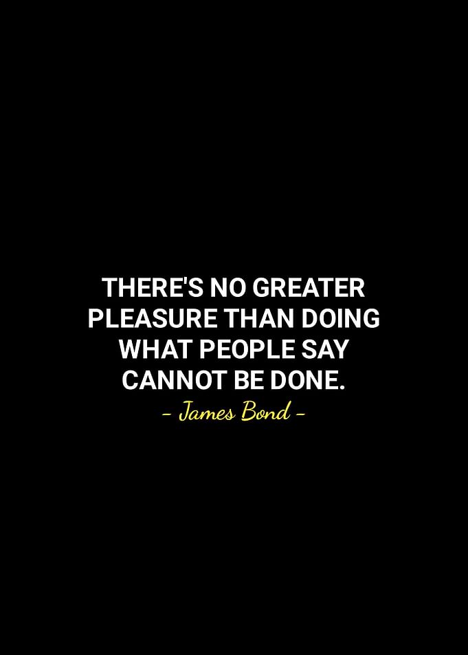 James Bond quotes