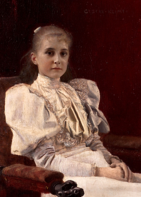 Seated Young Girl Klimt