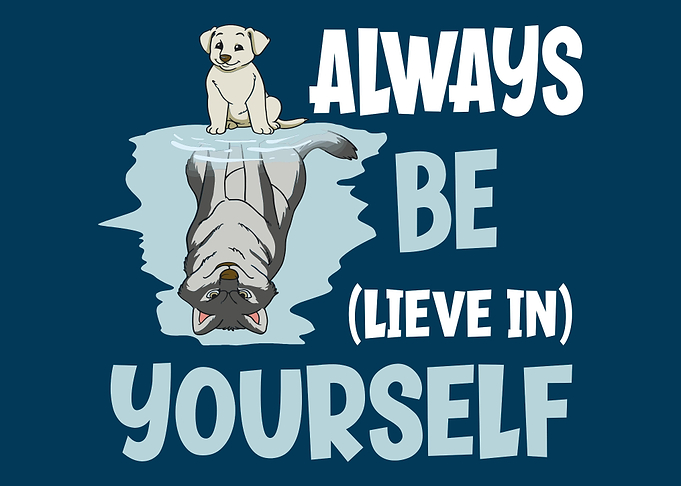 Dog Wolf Mirror Reflection