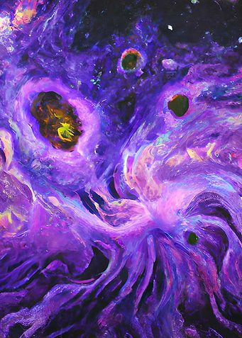 Purple planet Galaxy
