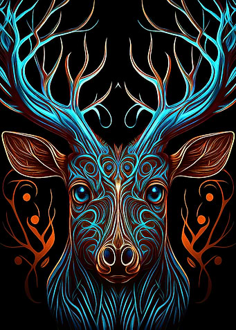 Deer head Fantasy Art 2