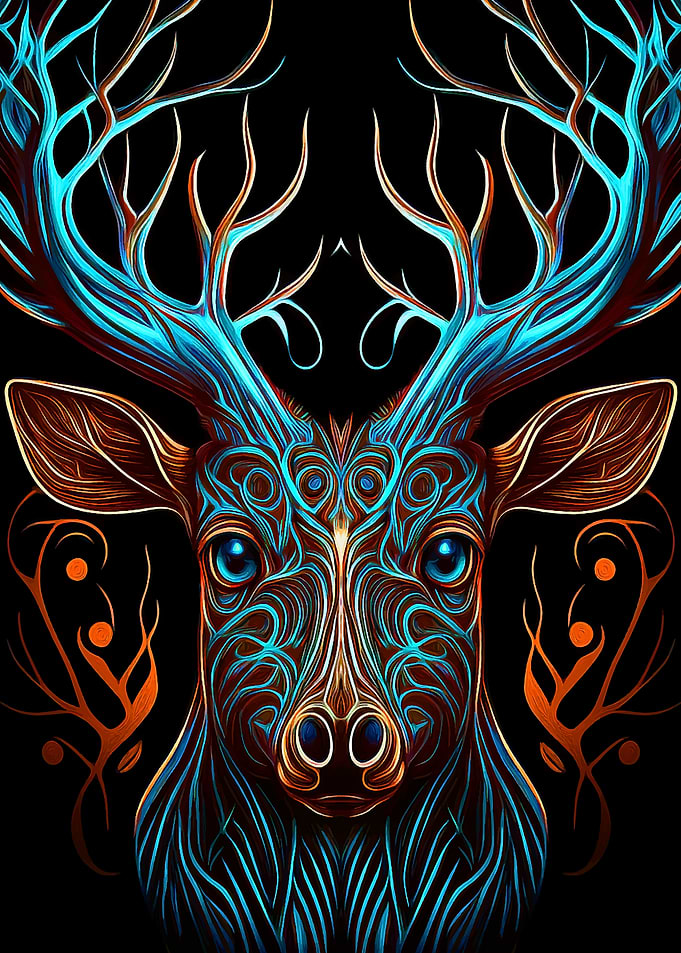 Deer head Fantasy Art 2