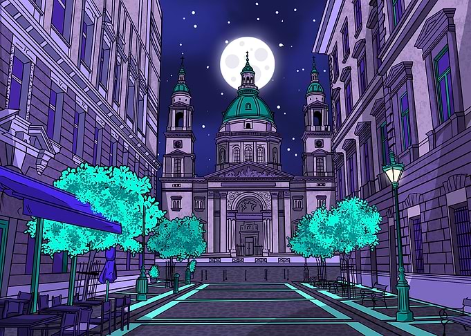 The Basilica at Night