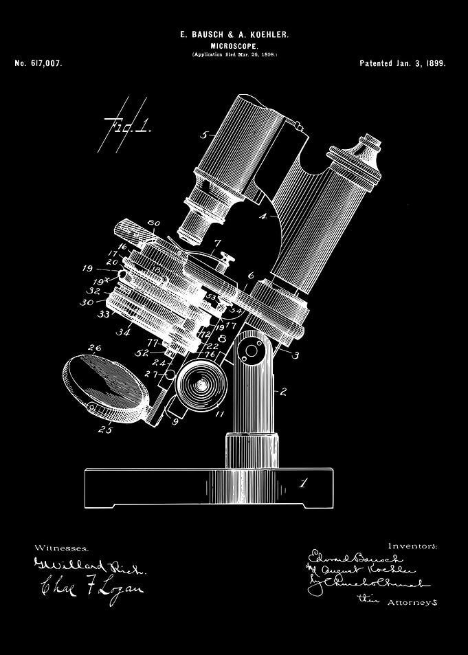 Microscope patent 1899