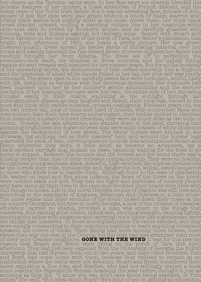 Gone With The Wind Text