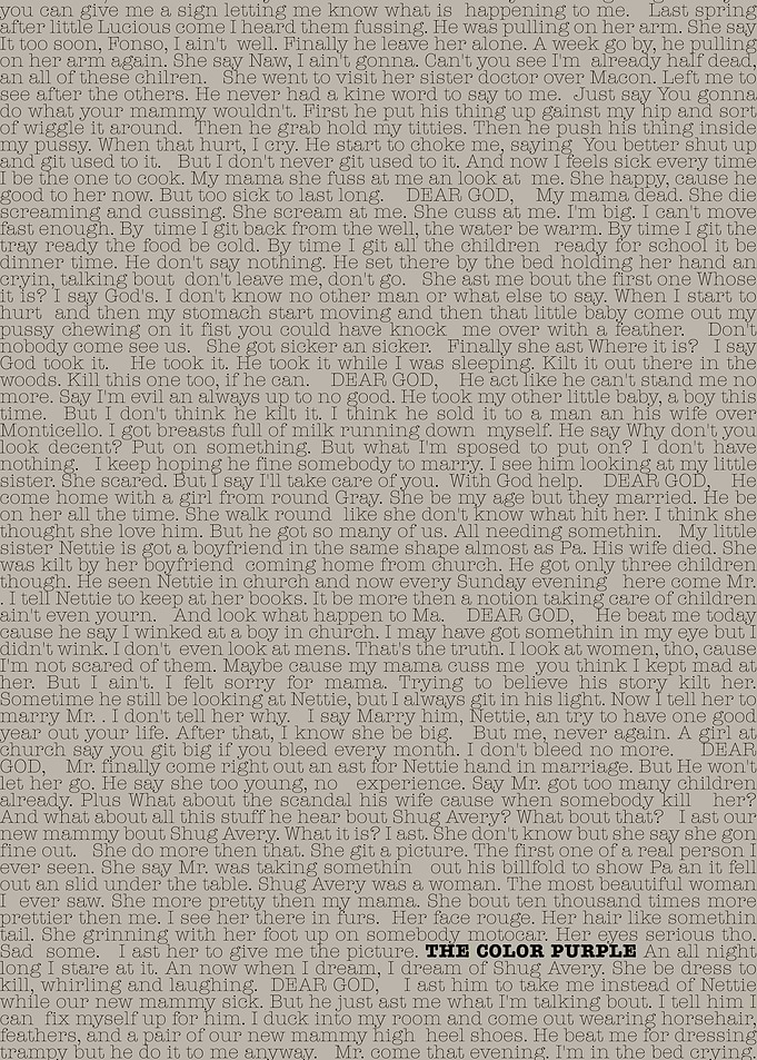 The Color Purple Book Text