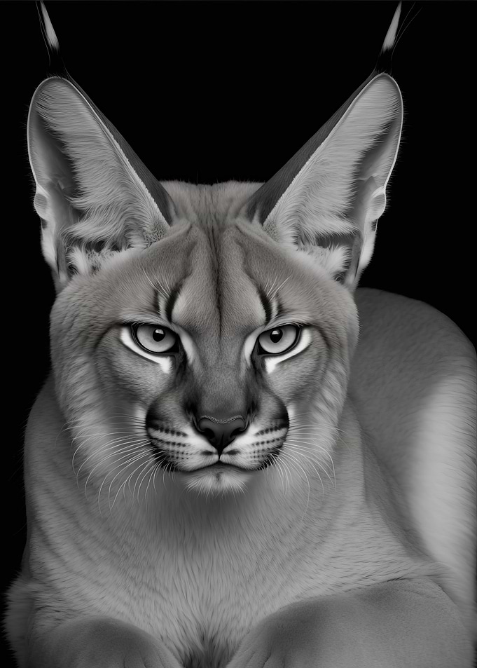 Portrait of a Caracal