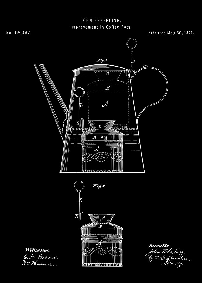 Coffee pots patent