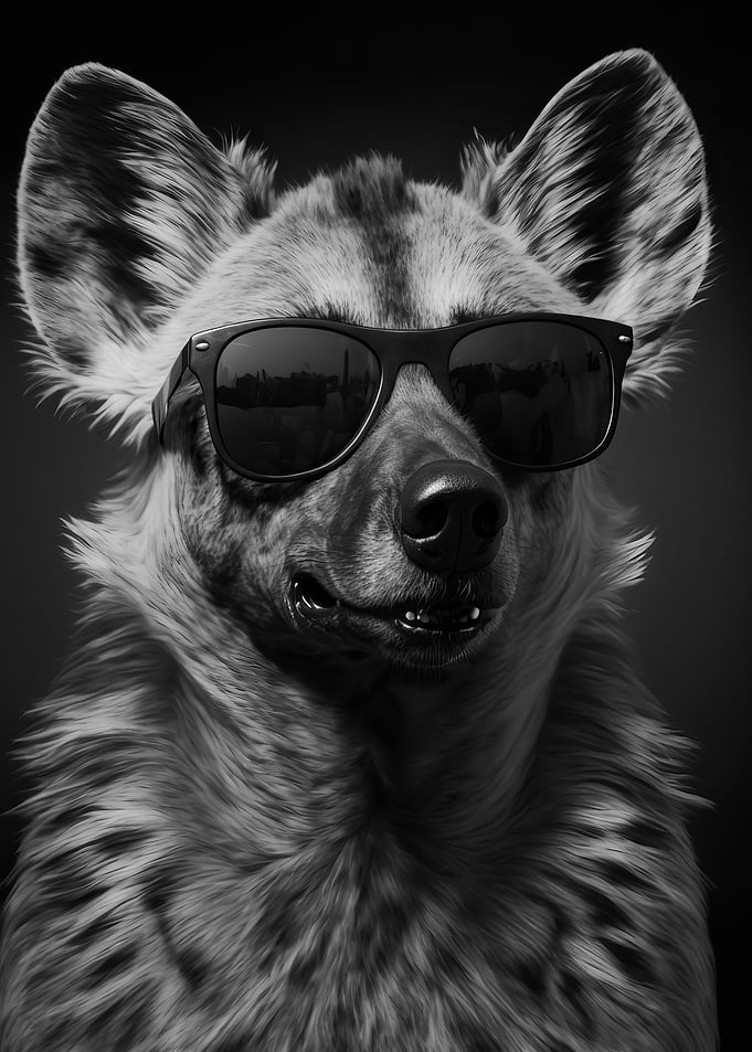 Portrait of a Hyena