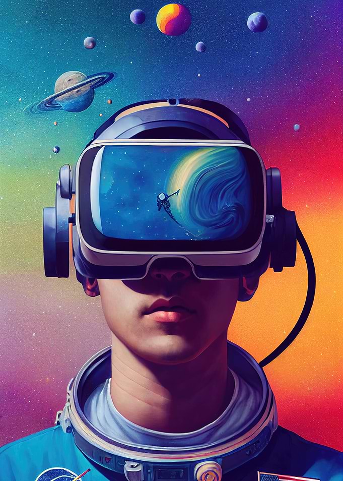 In the virtual reality
