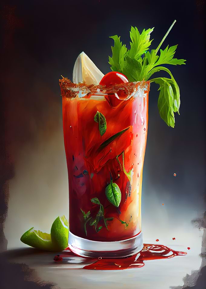Bloody Mary cocktail Oil