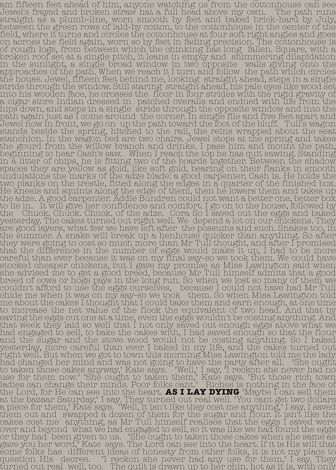 As I Lay Dying Book Text
