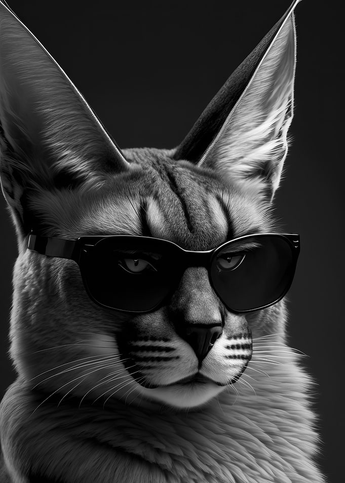 Portrait of a Caracal