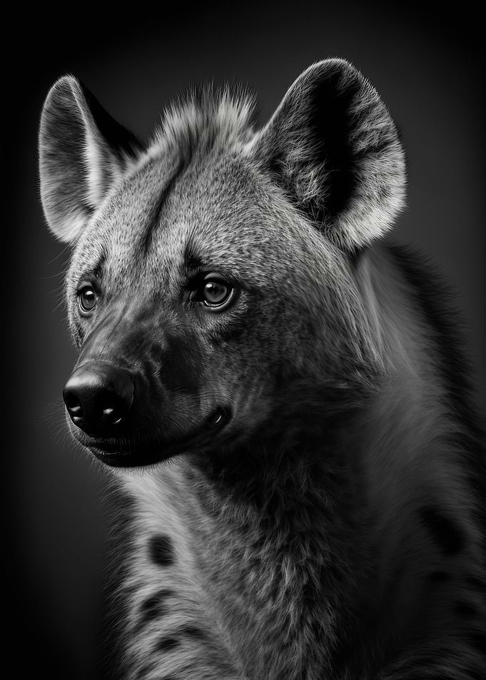 Portrait of a Hyena