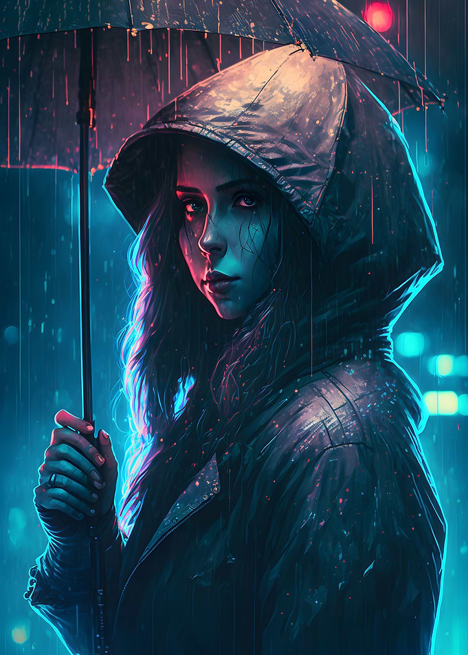Girl with Umbrella