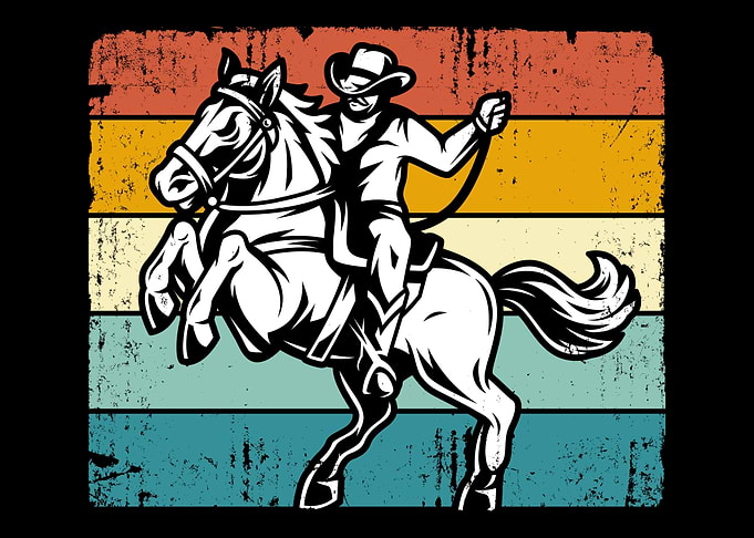 Horse Riding Retro