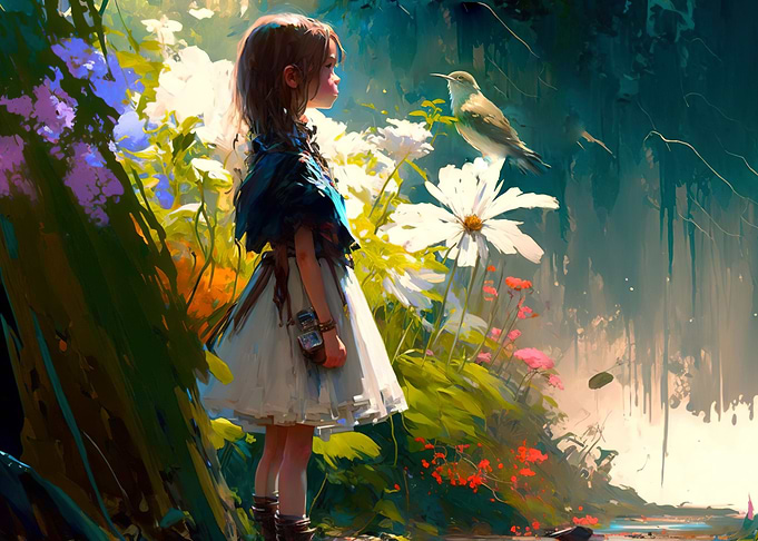 Fantasy Garden Girl
