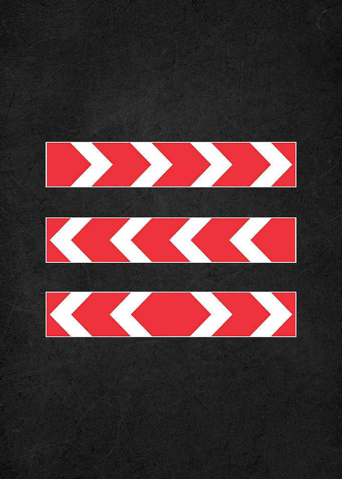 road sign warning caution