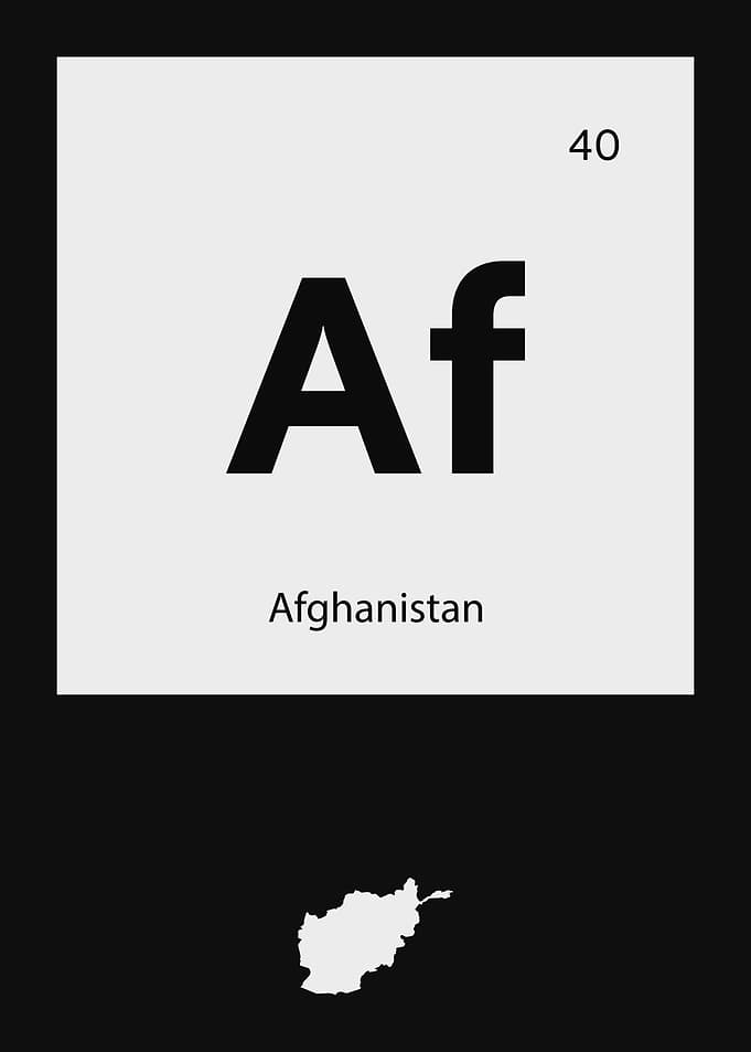 Afghanistan Country Map