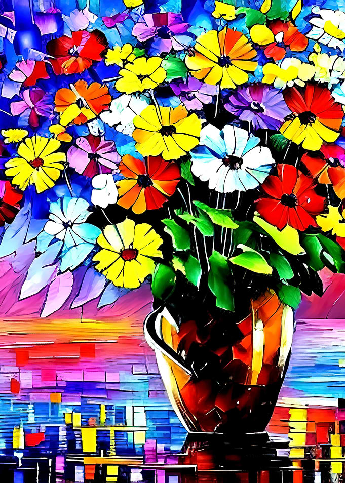 Wild flowers in the vase
