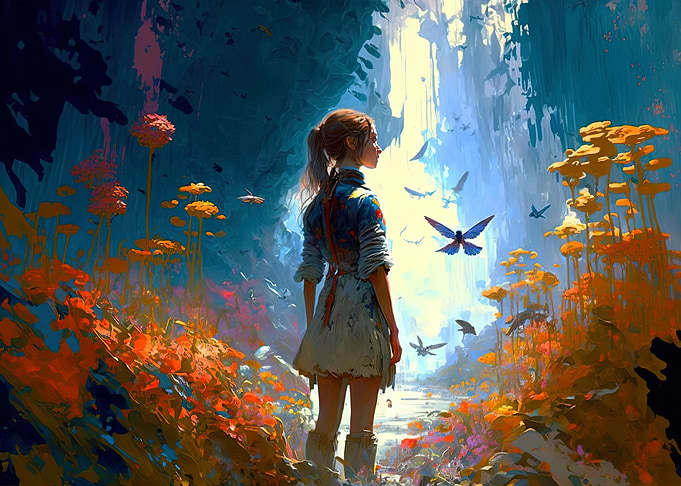 Fantasy Garden Girl